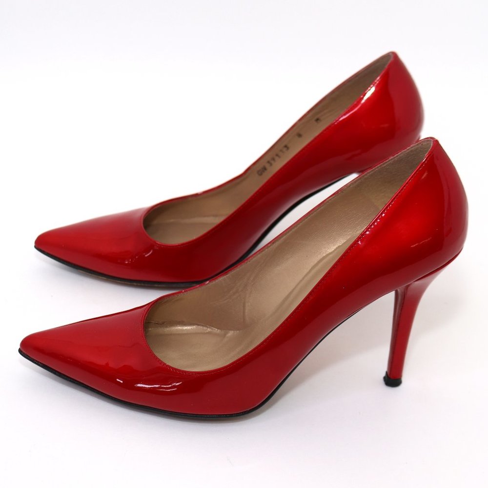 Stuart Weitzman Candy Apple Red 4" Heel Pump Stiletto… Gem